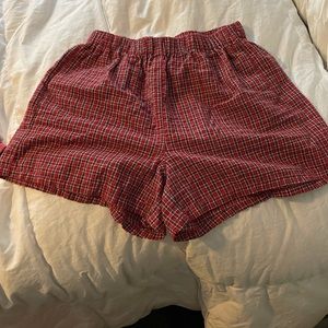Brandy Melville checkered shorts